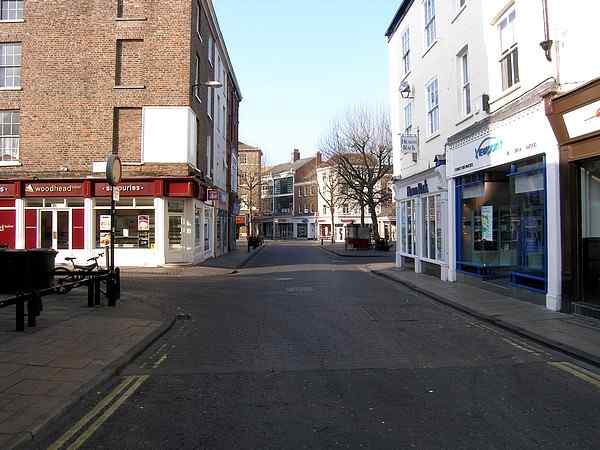 Looking south towards St Sampson's Square.