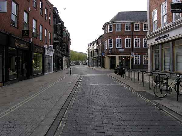 Looking north west towards St Helen's Square.