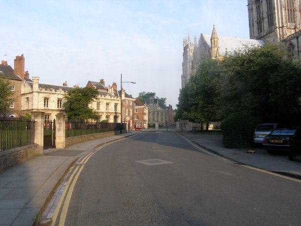 Heading towards the Minster south side.