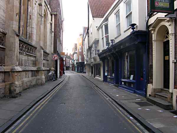Looking towards Low Petergate and King's Square.