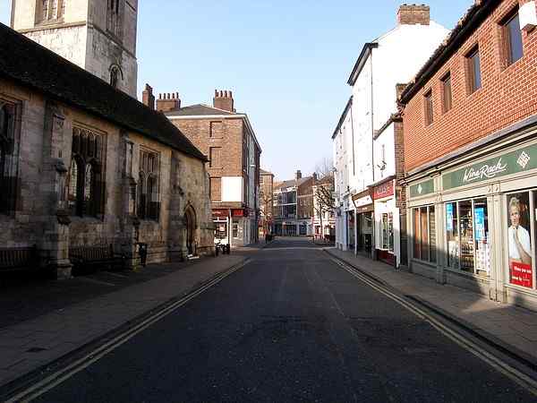 Looking south towards St Sampson's Square.