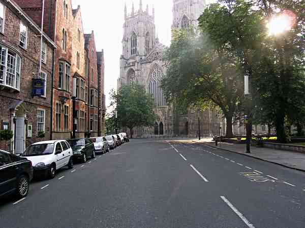 Looking towards High Petergate and the Minster.