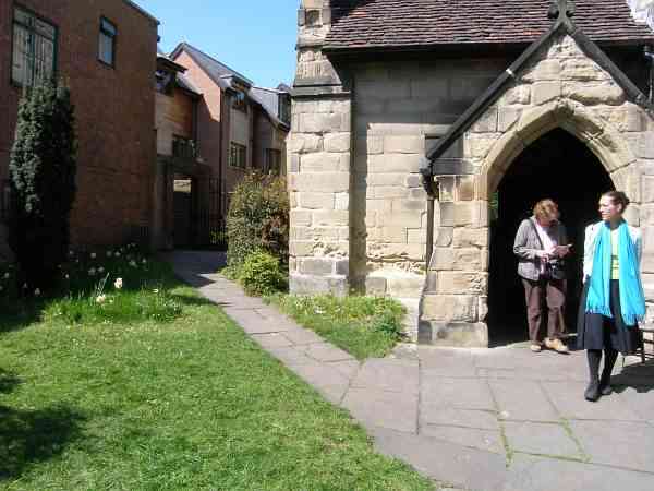 Entrance to the twelfth century church.