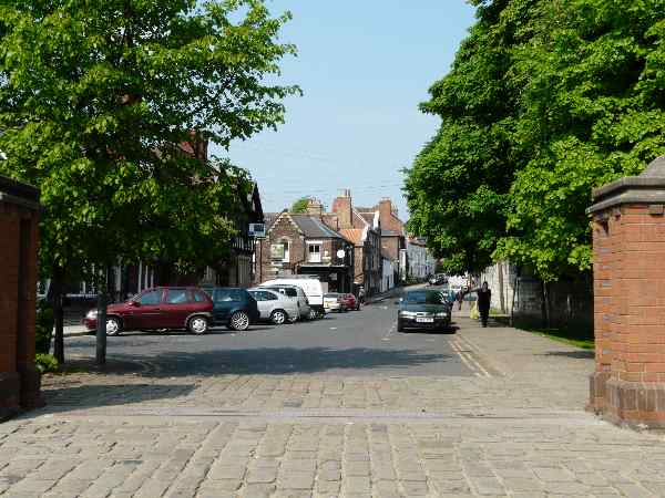 Looking north east towards Bootham.