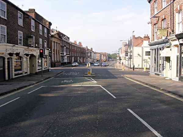 Looking towards Blossom Street and the Leeds road.