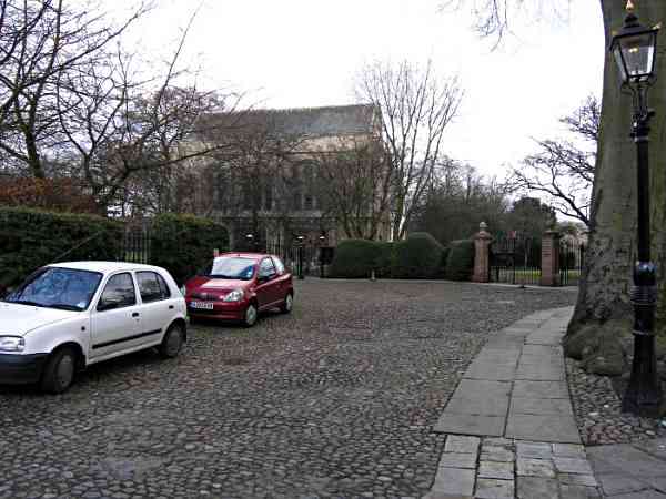 Looking towards the Deanery and the Minster Library.