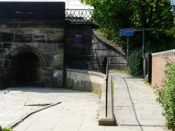 Looking north west (upstream) along the north bank of the River Ouse.