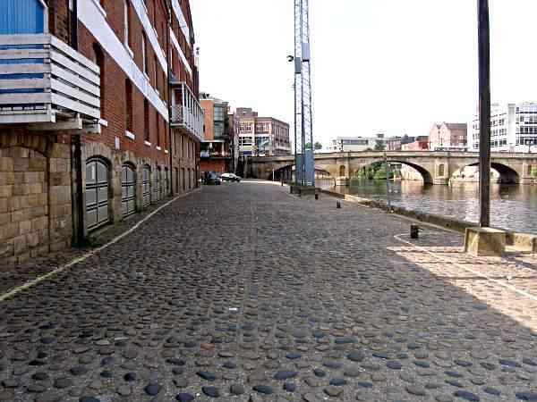 Looking north up the river towards Ouse Bridge.