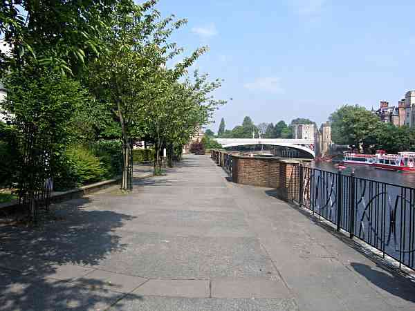 On the south bank of the river looking towards Lendal Bridge.