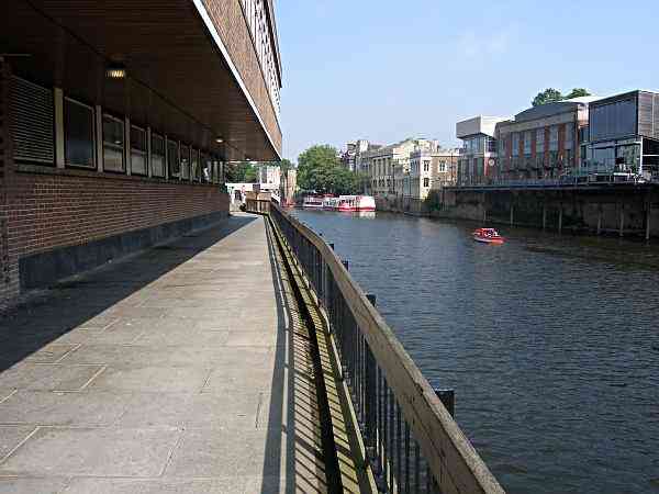 On the south bank of the river looking towards Lendal Bridge.